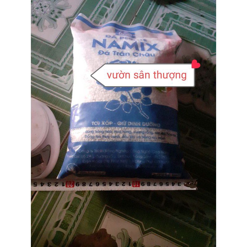 Đá Perlite Namix 5dm3, Trân Châu, Giúp Đất Tơi Xốp, Giữ Di.nh dưỡ.ng , chuyên dùng cho Hồng, Lan, Dâu, Sen Đá,...
