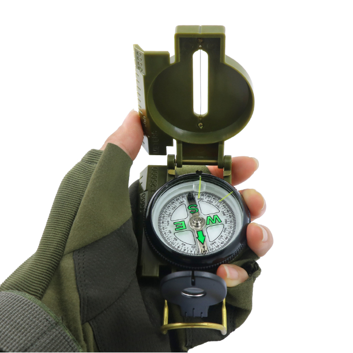 La bàn quân sự vỏ hợp kim nhôm nhiều chức năng M16