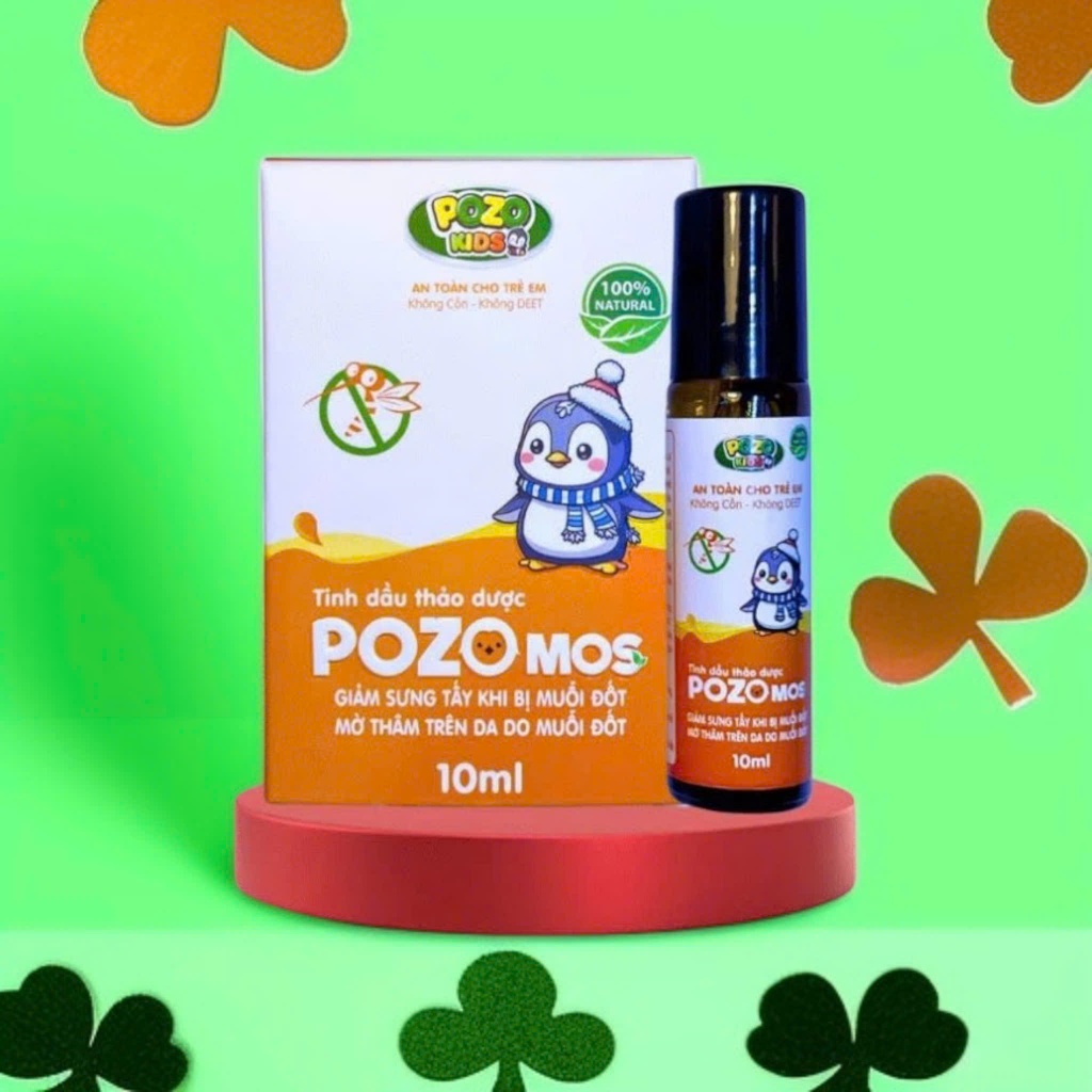 Ảnh Thanh Chấm Vết Muỗi Đốt Pozomos - Giảm Sưng Ngứa Do Muỗi, Côn Trùng Đốt - Không Cồn, Không DEET HÀNG CHUẨN 2