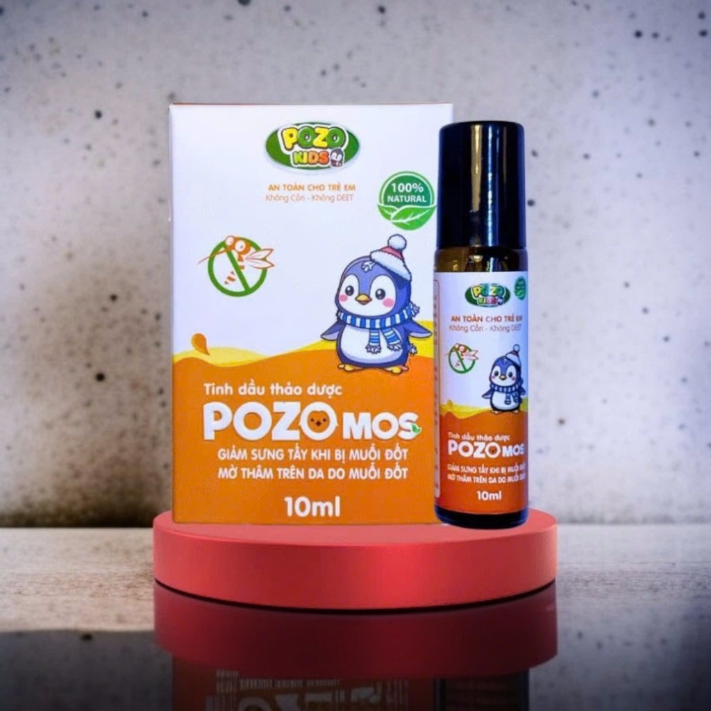 Ảnh Thanh Chấm Vết Muỗi Đốt Pozomos - Giảm Sưng Ngứa Do Muỗi, Côn Trùng Đốt - Không Cồn, Không DEET HÀNG CHUẨN 3