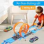 Đường Đua Đôi Kỳ Thú Dạng Hotwheels BỐ KHỦNG LONG Đồ Chơi Siêu Tốc Độ Đường Ray Đua Xe Cho Bé Trai