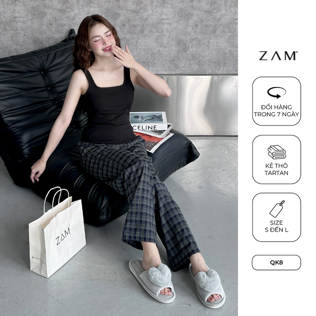 Ảnh SHE BY ZAM  - ÁO CÓ ĐỆM NGỰC & QUẦN KẺ TARTAN 4