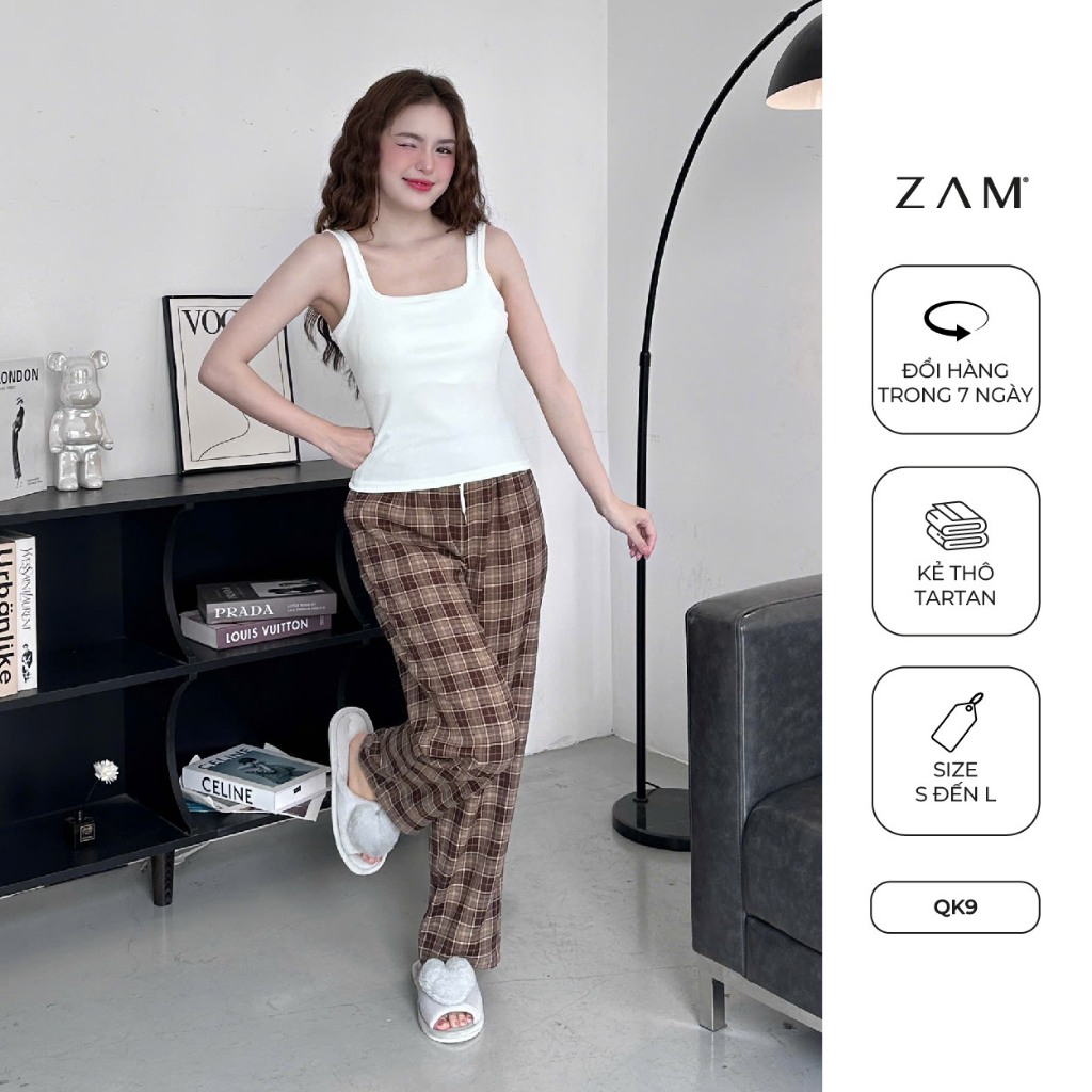 Ảnh SHE BY ZAM  - ÁO CÓ ĐỆM NGỰC & QUẦN KẺ TARTAN 3