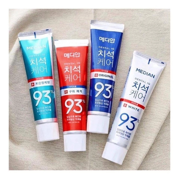 Ảnh Kem Đánh Răng Median Dental IQ 93% Hàn Quốc 120g, Giúp Trắng Răng, Giảm Ố, Loại Bỏ Mùi Hôi. 4