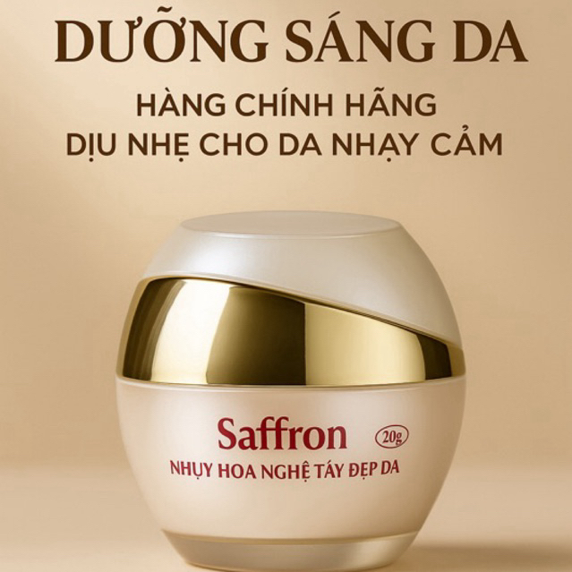 Kem Dưỡng Da Nhụy Hoa Nghệ Tây Saffron Tùy Tâm Pharma – Dưỡng Sáng Da, Cấp Ẩm, 30g