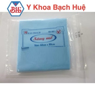 BỊCH 20 TẤM SĂNG MỔ, SĂNG PHẨU THUẬT BẢO THẠCH 60x80 CÓ LỖ VÀ KHÔNG LỔ