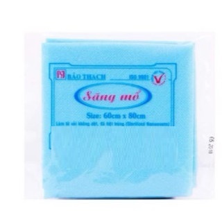 BỊCH 20 TẤM SĂNG MỔ, SĂNG PHẨU THUẬT BẢO THẠCH 60x80 CÓ LỖ VÀ KHÔNG LỔ