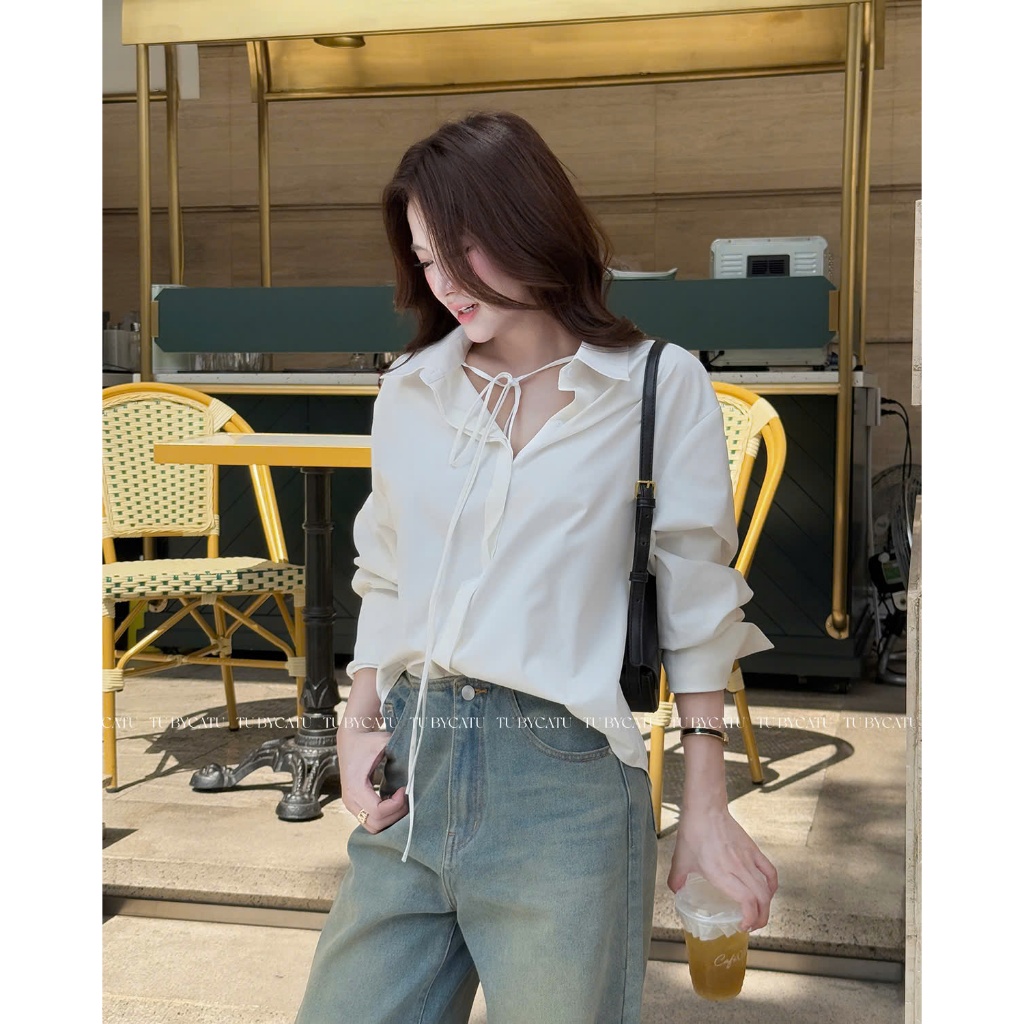 Ảnh TUBYCATU | Lani White Shirt 4