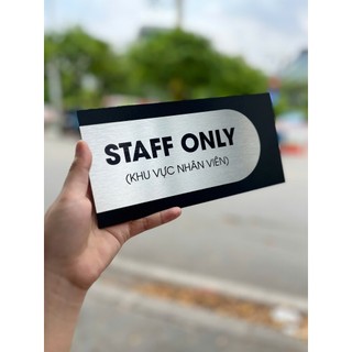 Bảng Phòng. Nền đen ánh kim + alu bạc xước. Cao cấp sang trọng