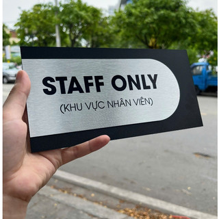 Bảng Phòng. Nền đen ánh kim + alu bạc xước. Cao cấp sang trọng