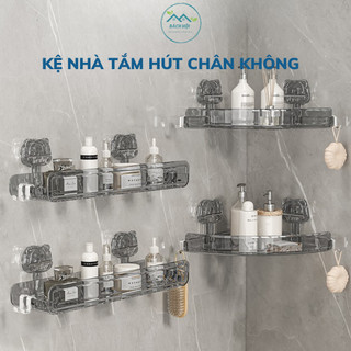 Kệ Nhà Tắm, Kệ Chữ Nhật Cốc Hút Chân Không Kệ Bếp Đa Năng Gắn Tuờng