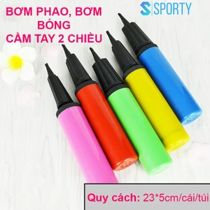 Dụng cụ bơm phao, bơm bóng cầm tay SPORTY 2 chiều hơi, nhỏ gọn, tiện dụng, tiết kiệm thời gian