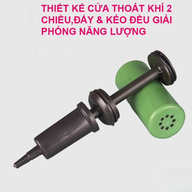 Dụng cụ bơm phao, bơm bóng cầm tay SPORTY 2 chiều hơi, nhỏ gọn, tiện dụng, tiết kiệm thời gian