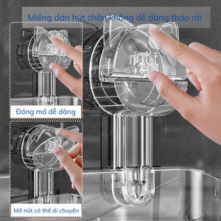 Kệ Nhà Tắm, Kệ Chữ Nhật Hút Chân Không, Kệ Bếp Đa Năng Gắn Tuờng Tái Sử Dụng