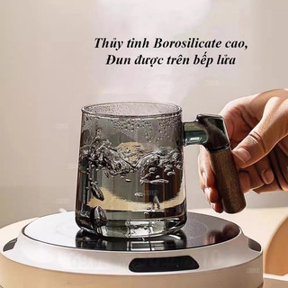 Cốc lọc trà thủy tinh BT10 BT11, ly lọc trà thủy tinh, cốc pha trà, cốc thủy tinh pha trà