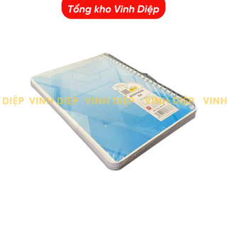 Sổ lò xo kẻ ngang Hải Tiến A5 200 trang, chất liệu cao cấp chống mỏi mắt, không nhòe mực