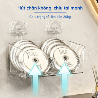 Kệ Phòng Tắm Hút Chân Không Loại Cao, Kệ Bếp Gắn Tường Không Khoan Đục Nhà Bếp