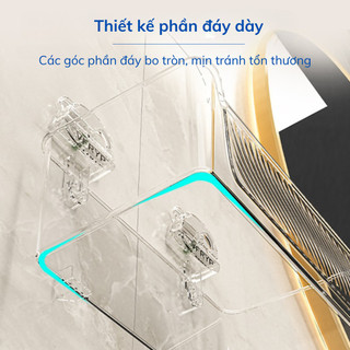 Kệ Phòng Tắm Hút Chân Không Loại Cao, Kệ Bếp Gắn Tường Không Khoan Đục Nhà Bếp