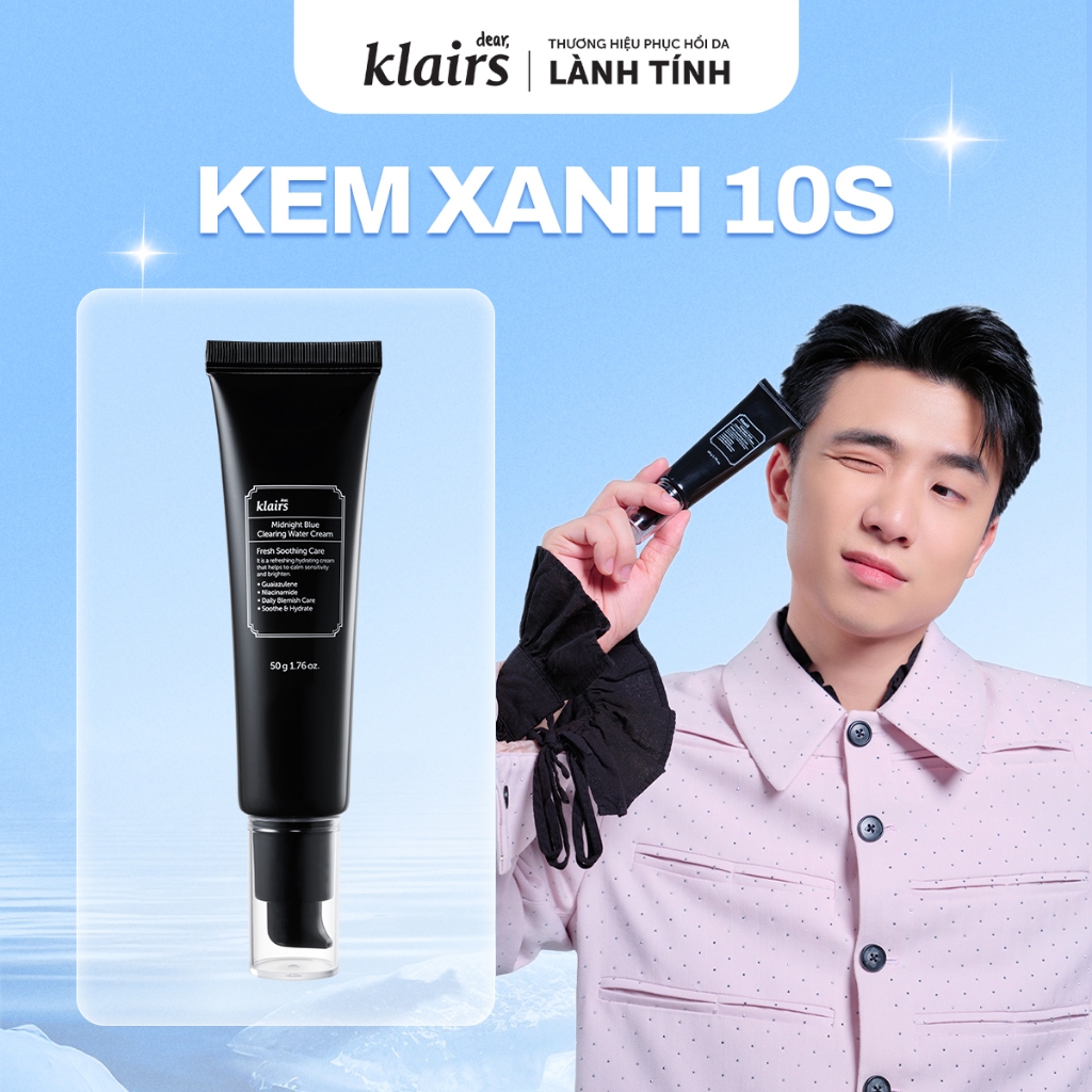 Ảnh Kem dưỡng ẩm, hỗ trợ tái tạo da Midnight Blue Clearing Water Cream 50g 1