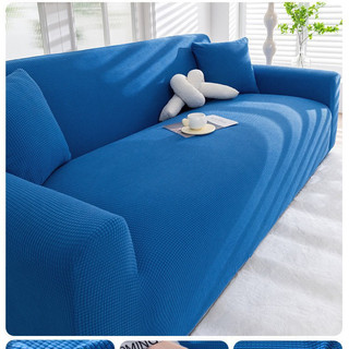 (Tặng thanh xốp chèn ghế + vỏ gối) Bọc ghế sofa vải nhung gân, bọc sofa đơn, sofa chữ L dày dặn co giãn mềm mại