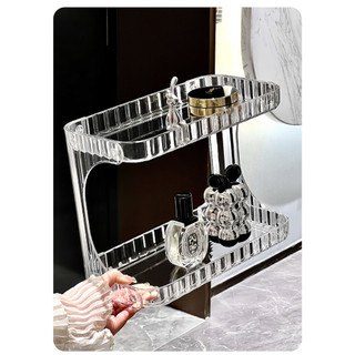 Kệ Nhựa 2 Tầng Đựng Độ Đa Năng, Giá Đựng Mỹ Phẩm Chịu Lực Tốt