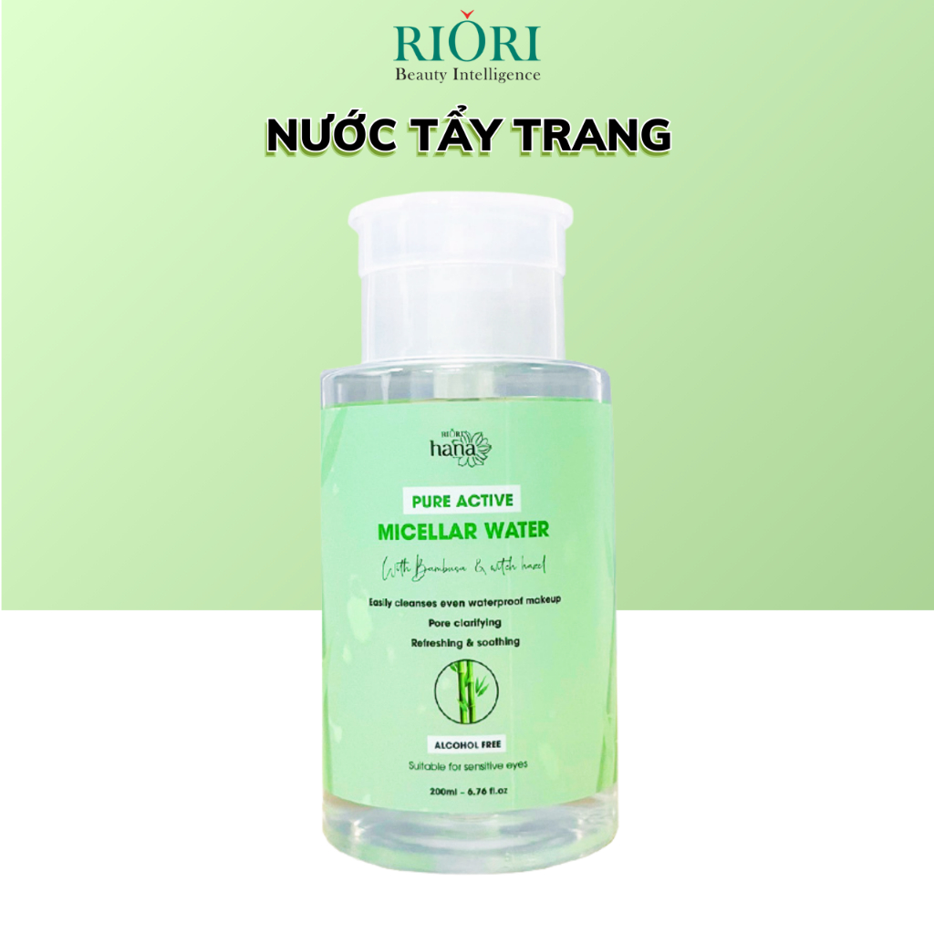 Ảnh Nước tẩy trang RIORI HANA - PURE ACTIVE MICELLAR WATER 200ml 1