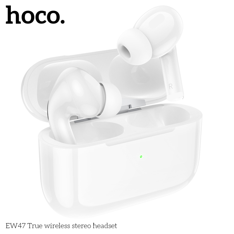 Tai Nghe Bluetooth Hoco TWS BT5.3 Có Micro Đàm Thoại, Pin Trâu, Nghe Nhạc 7H, Có Kèm Cáp Sạc