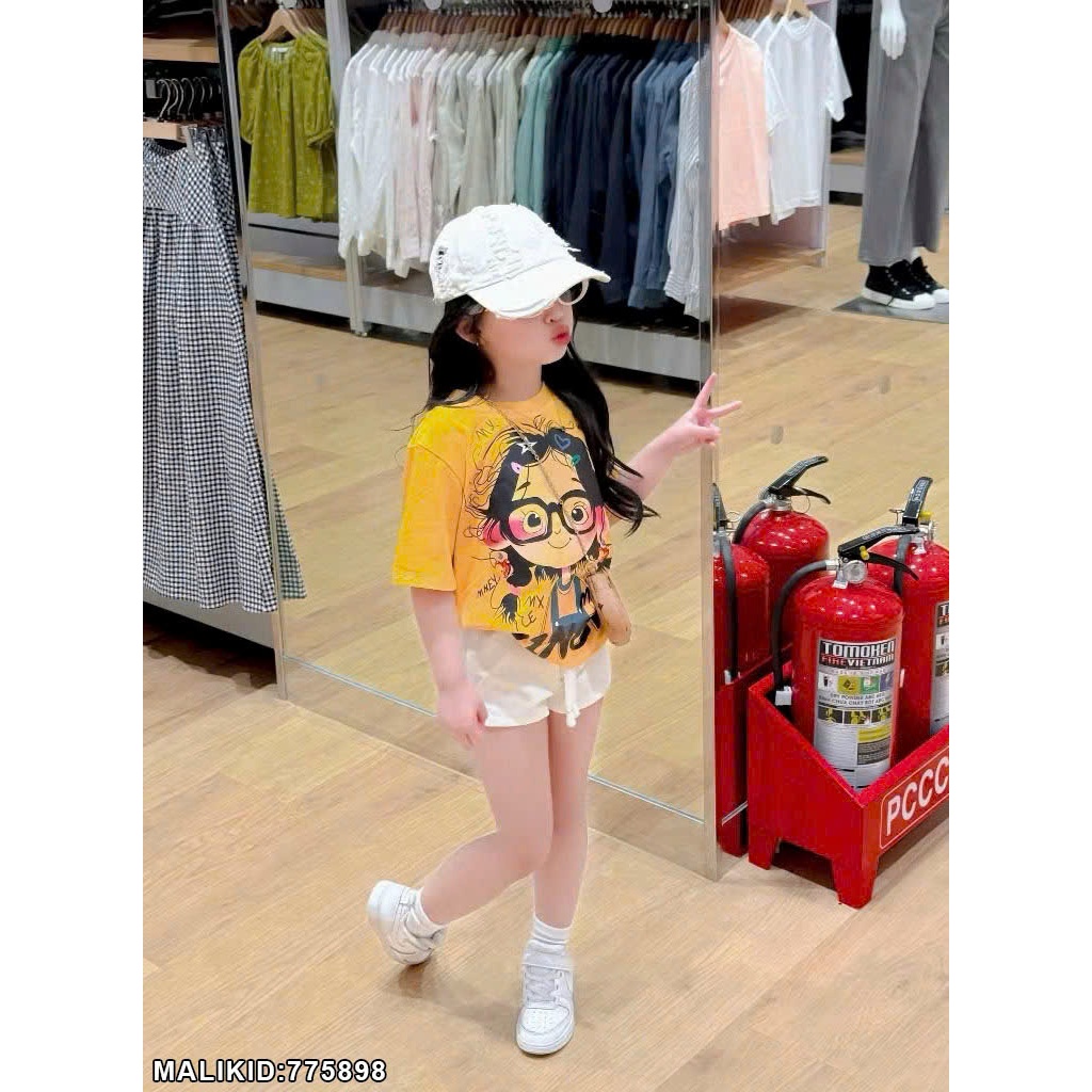 Áo Phông  In Hình Bé Gái Siêu Cute - Áo Thun Bé Gái In Hình Cực Đẹp