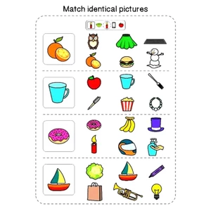 Bộ 20 tờ học liệu Montessori tìm hình giống nhau, kích thích khả năng tập trung và quan sát cho bé