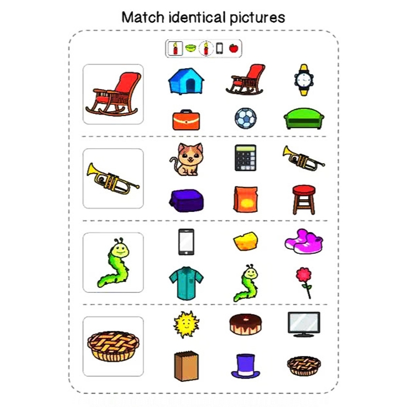 Bộ 20 tờ học liệu Montessori tìm hình giống nhau, kích thích khả năng tập trung và quan sát cho bé