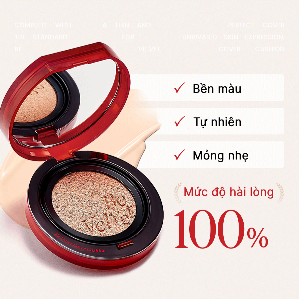 Ảnh Phấn Nước Che Phủ Espoir Be Velvet Cover Cushion 2025 SPF42 PA++ 13gr 3