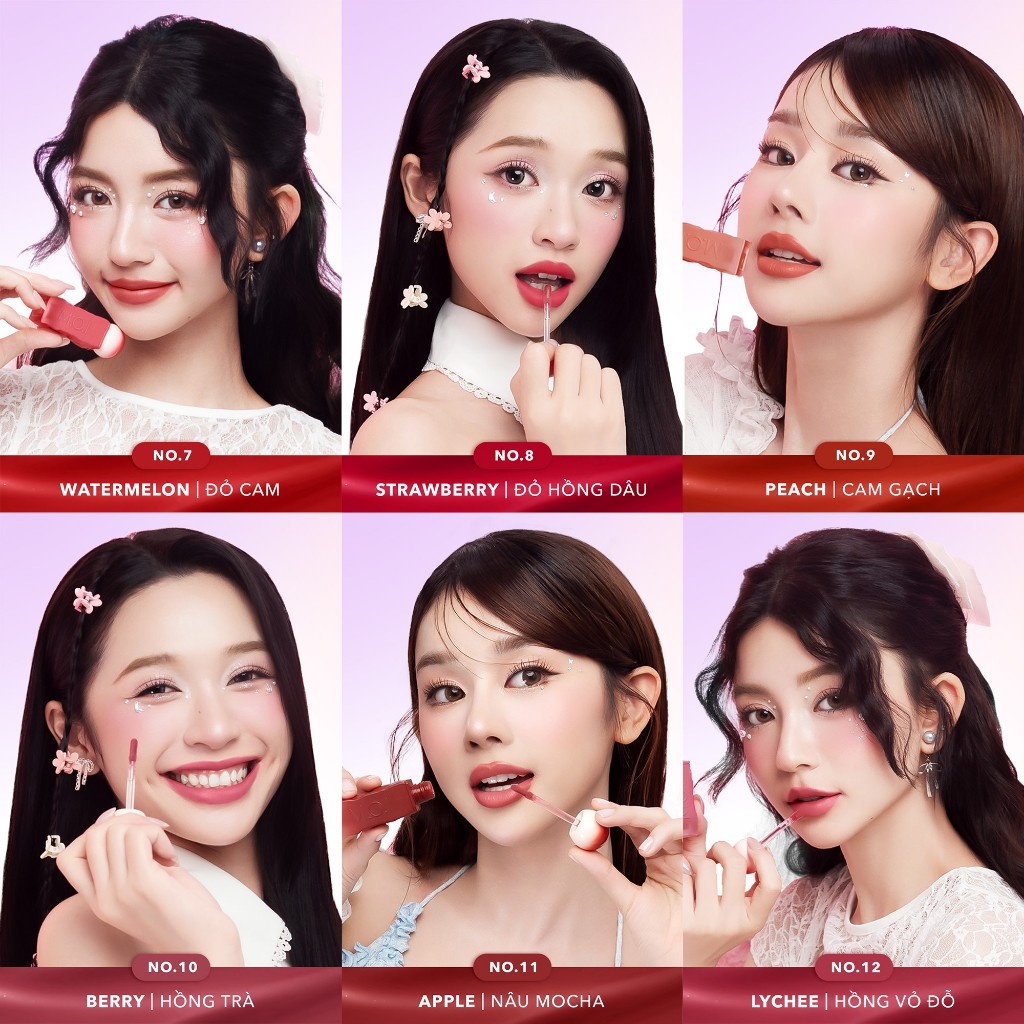 Ảnh Son tint MOI Cotton Candy - Son Kẹo Nhẹ Như Bông - Matte Lasting Lip Tint 4g 4