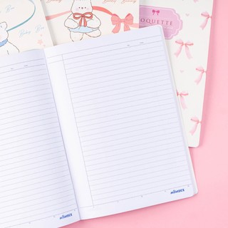Vở Kẻ Ngang 80 Trang BST Nơ Coquette 70gsm, Vở Viết Kẻ Ngang B5 MONDEZ Giấy Không Thấm Mực Bìa In Cute V003