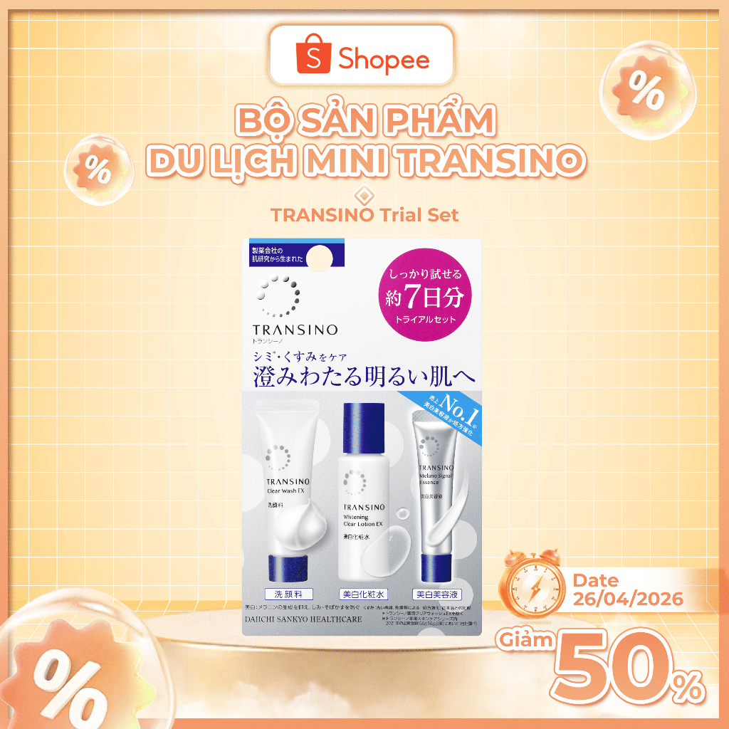 Ảnh Bộ Sản Phẩm Du Lịch TRANSINO - TRANSINO trial wash EX 1