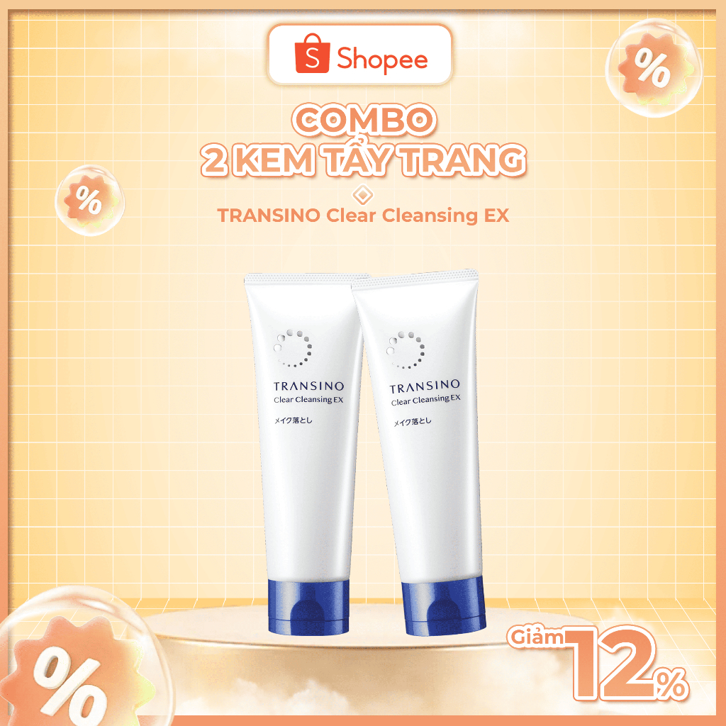 Ảnh Combo 2 Kem Tẩy Trang TRANSINO Clear Cleansing 110g 2