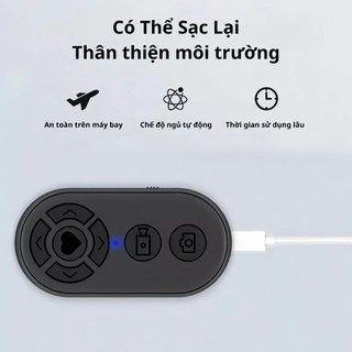 Remote thông minh chụp ảnh,Remote Điều khiển từ xa có sạc, Remote chụp ảnh, lướt tiktok, youtube shorts, Short Videos