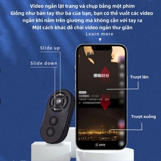 Remote thông minh chụp ảnh,Remote Điều khiển từ xa có sạc, Remote chụp ảnh, lướt tiktok, youtube shorts, Short Videos