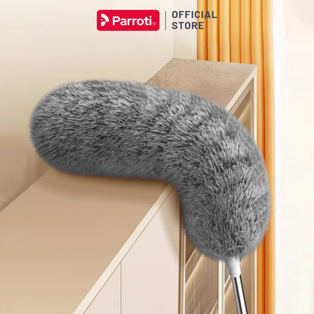 Ảnh Chổi Phủi Bụi Trần Nhà, Cây Phủi Bụi Đa Năng Cán Nhôm Tăng Giảm Độ Dài Parroti Sky - SK02 3