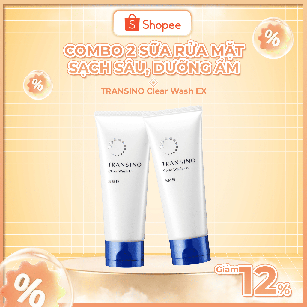 Ảnh Combo 2 Sữa Rửa Mặt Sạch Sâu, Dưỡng Ẩm TRANSINO 2