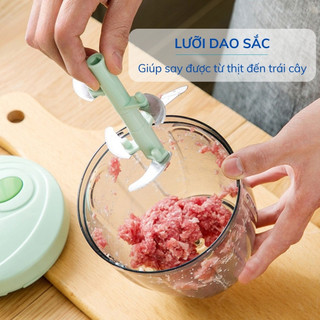 Máy Xay Cầm Tay Xoay Nhanh Chóng, Dụng Cụ Nghiền Tỏi Tiện Lợi Dành Cho Nhà Bếp