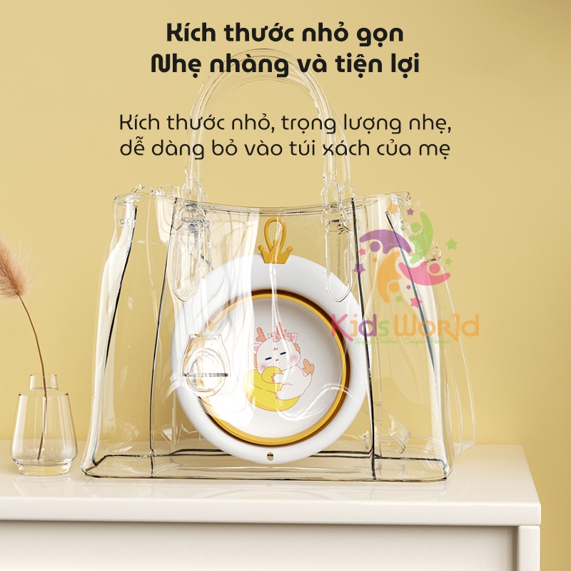 Ảnh Chậu rửa mặt gấp gọn cho bé siêu tiện lợi hình thú KidAndMom, đa dạng hình ảnh màu sắc 4