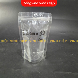 500g túi zip trong đáy đứng - 2 mặt trong đựng bột, nước nhiều kích thước
