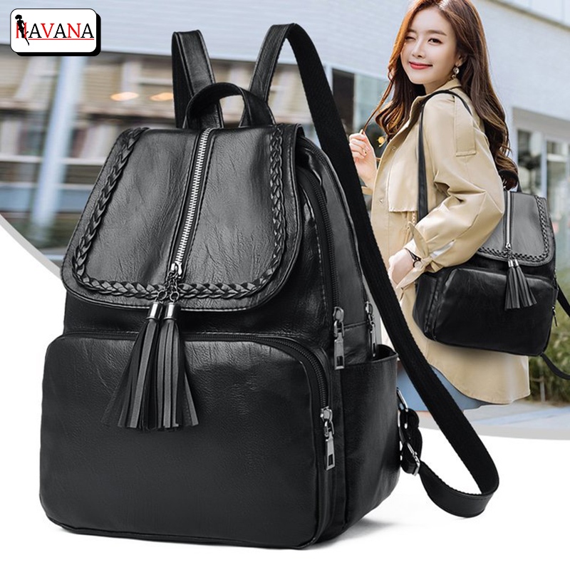 Balo Da PU Cho Nữ Tua Rua Thời Trang Cao Cấp Nhập Khẩu HAVANA BAG B0002 ...