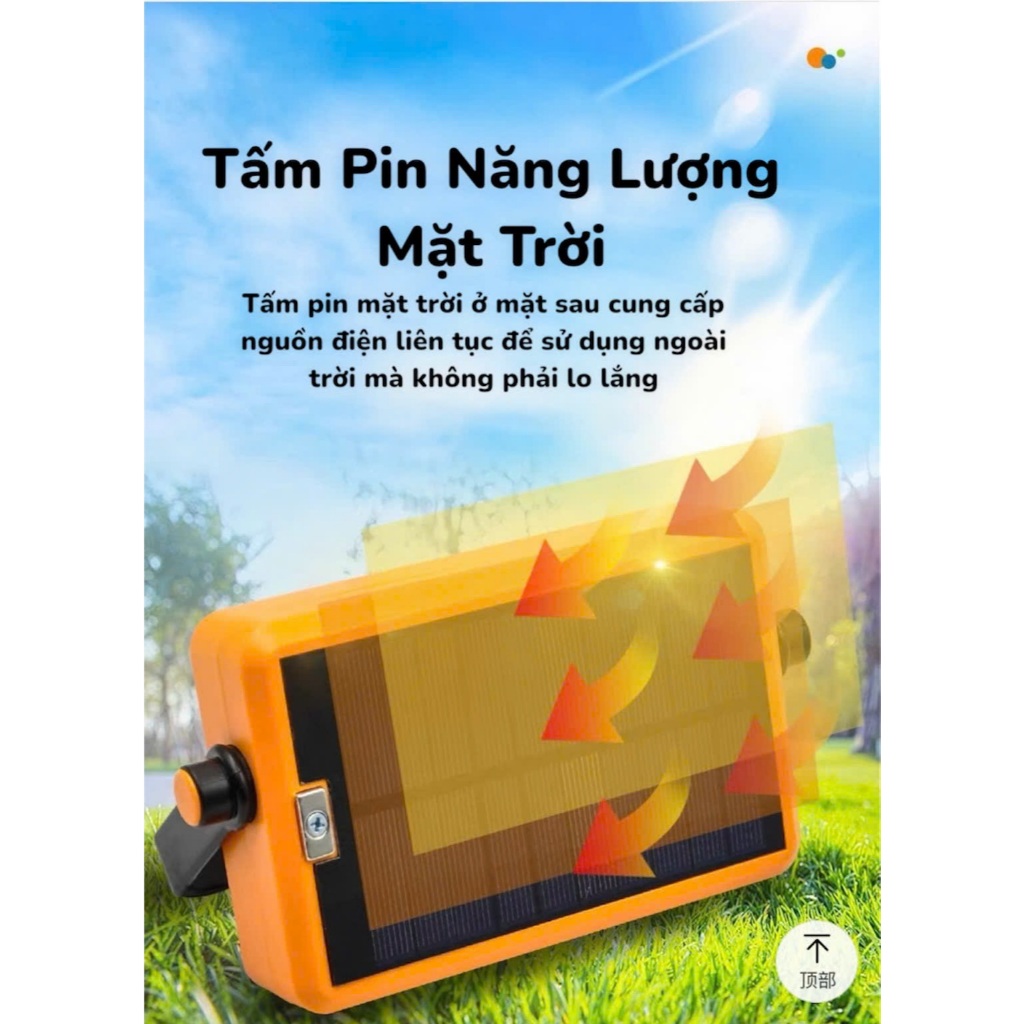 Đèn Năng Lượng Mặt Trời Anhlinh Cầm Tay Đa Nắng Sạc Sự Phòng MW-15 Nhỏ Gọn Siêu Sáng Pin Trâu
