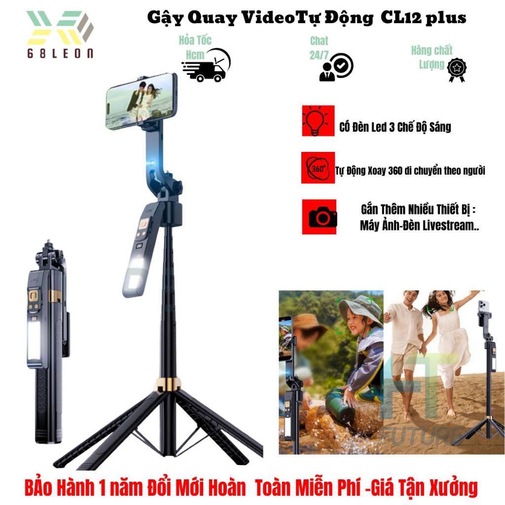 Tripod Latech CL12 plusTự Động Xoay 360 Độ Theo Người,Gậy Chụp Ảnh ...