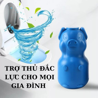 Lọ Thả Bồn Cầu Con Heo Tẩy Khử Mùi Thế Hệ Mới Diệt Khuẩn Khử Mùi Hôi Tạo Nước Màu Xanh Chống Ố Vàng ToiLet 88621