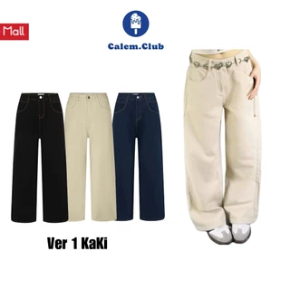 Quần Kaki Jeans ống suông Ver 1  Calem Club nhiều màu tôn dáng form unisex nam nữ