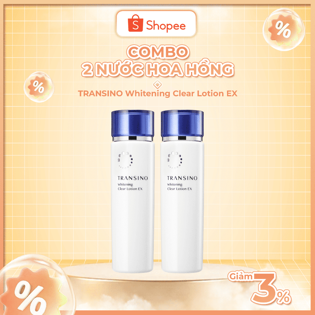 Ảnh Combo 2 Nước Hoa Hồng TRANSINO Dưỡng Trắng Da 150ml 2
