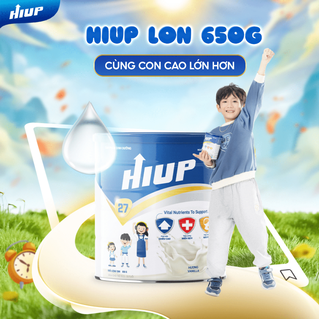 Ảnh Thực Phẩm Dinh Dưỡng Hiup Tăng Chiều Cao, Tăng Cân Và Tăng Sức Đề Kháng Cho Trẻ Từ 2 Đến 15 Tuổi Từ Hoa Kỳ - 650g 1