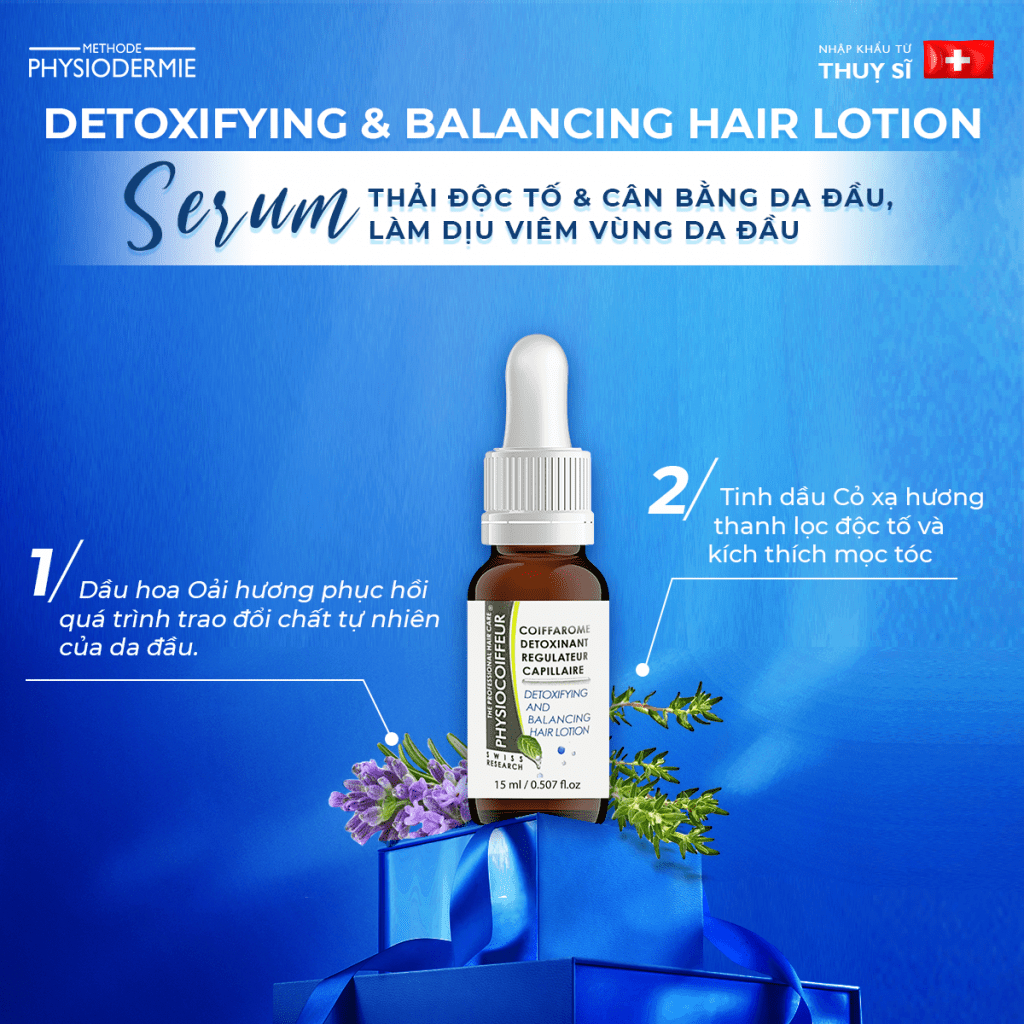 Ảnh Serum cân bằng da đầu, làm dịu các vùng sưng viêm trên da đầu - Detoxifying & Balancing Hair Lotion 15ml 2